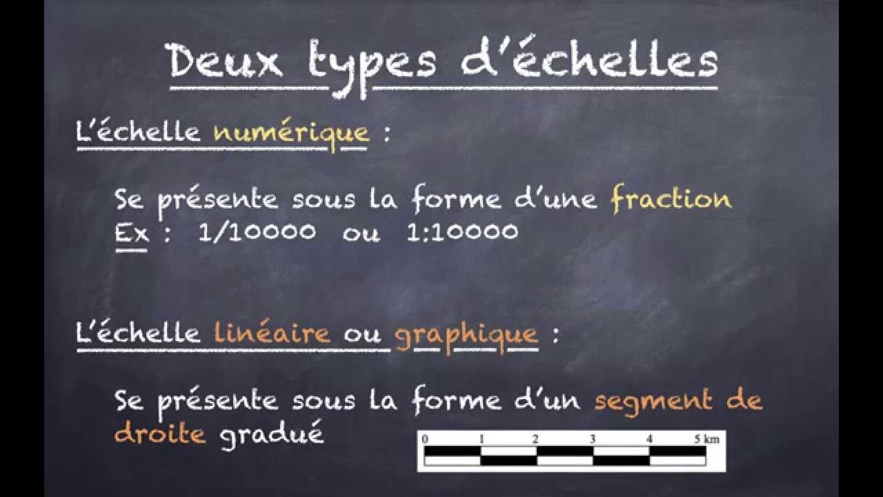GEO4 - Les échelles cartographiques
