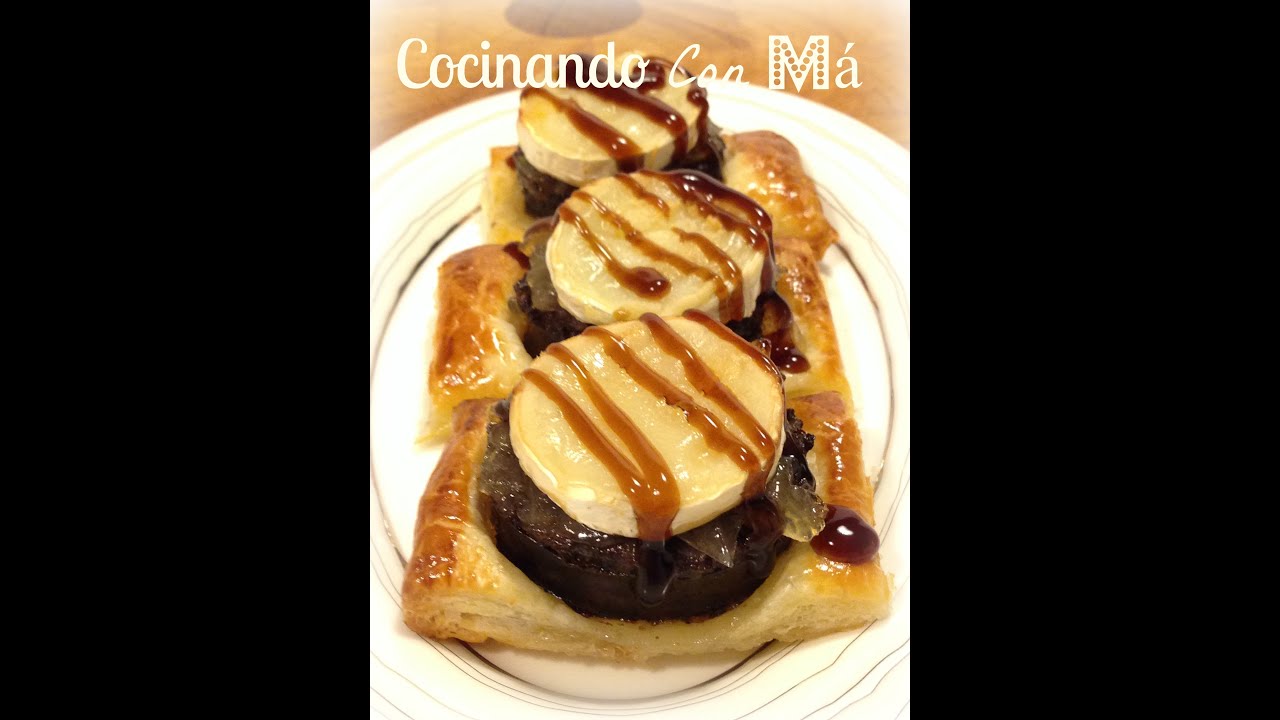 Tapa de Morcilla con Queso de Cabra