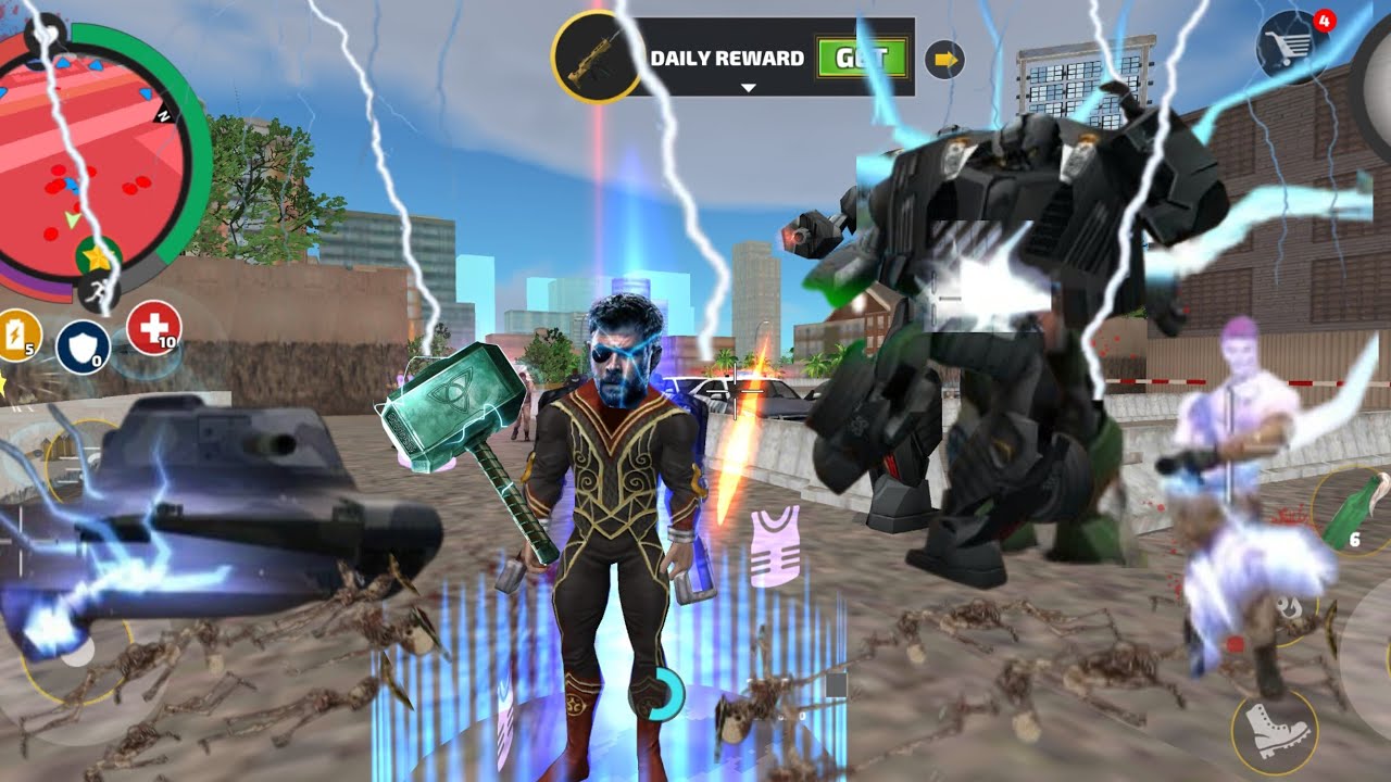 Rope hero vice town'da Thor olup jokeri öldürdüm ve 5 yıldız oldum