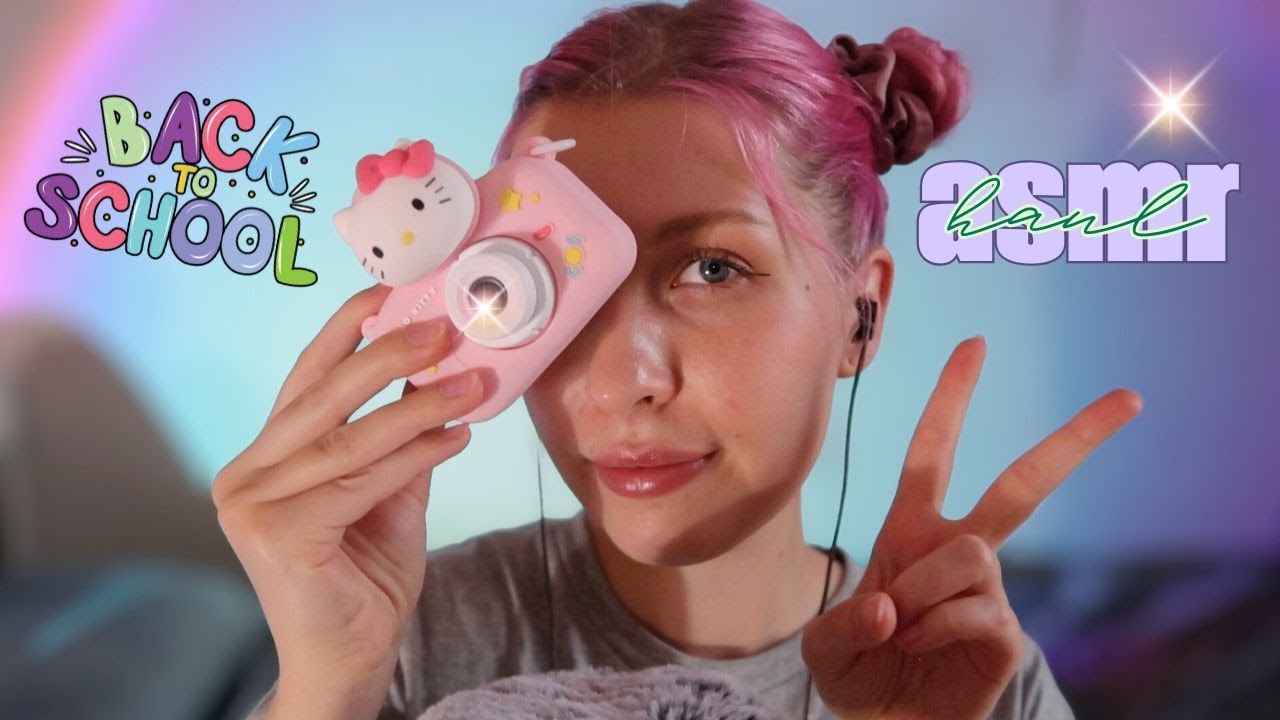 ASMR po polsku 🎨 wielka paczka od TEMU (k-pop, rzeczy do szkoły, nowe wyzwalacze)