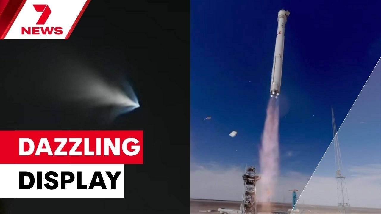 Mysterious streak of light in Qld&rsquo;s skies turns out to be Chinese rocket | 7NEWS