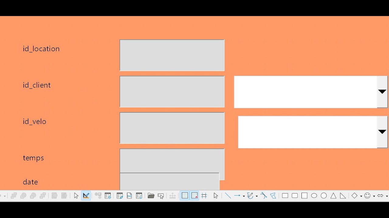 Savoir créer formulaire avec libreoffice base