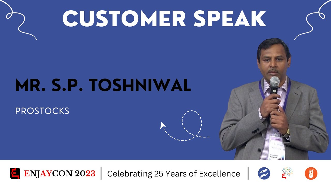 06. Customer Speak: Mr. S P Toshniwal | Prostocks | #customersuccessstory #sangamcrm #crm