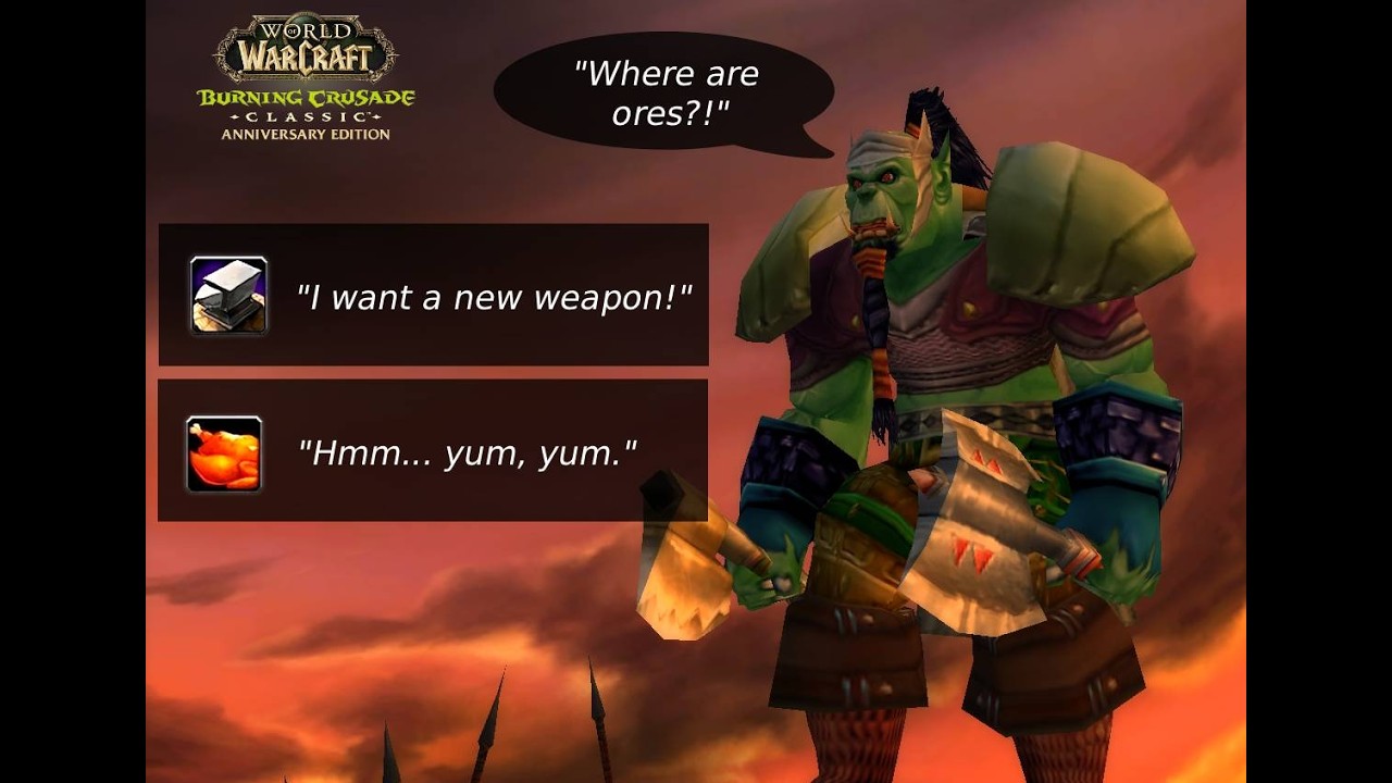 WOW TBC - Just chill playing (professions and farming) - part 1