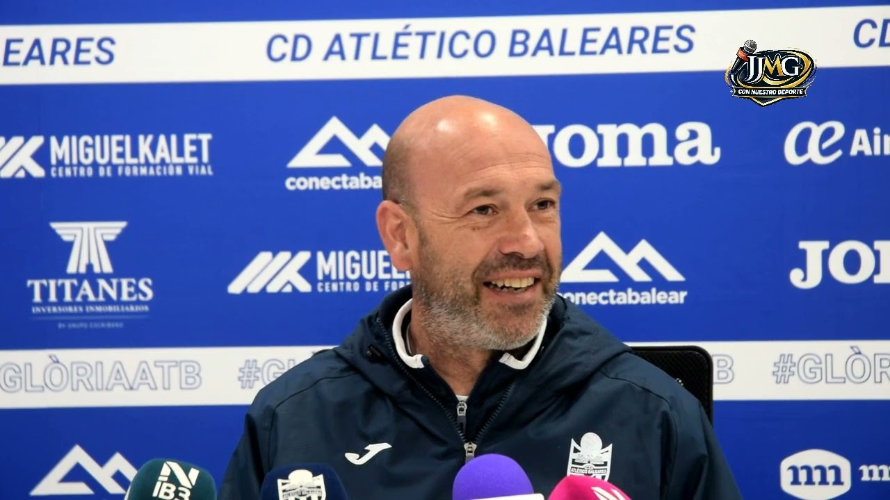 Rueda de prensa de Luis Blanco entrenador del CD Atlético Baleares
