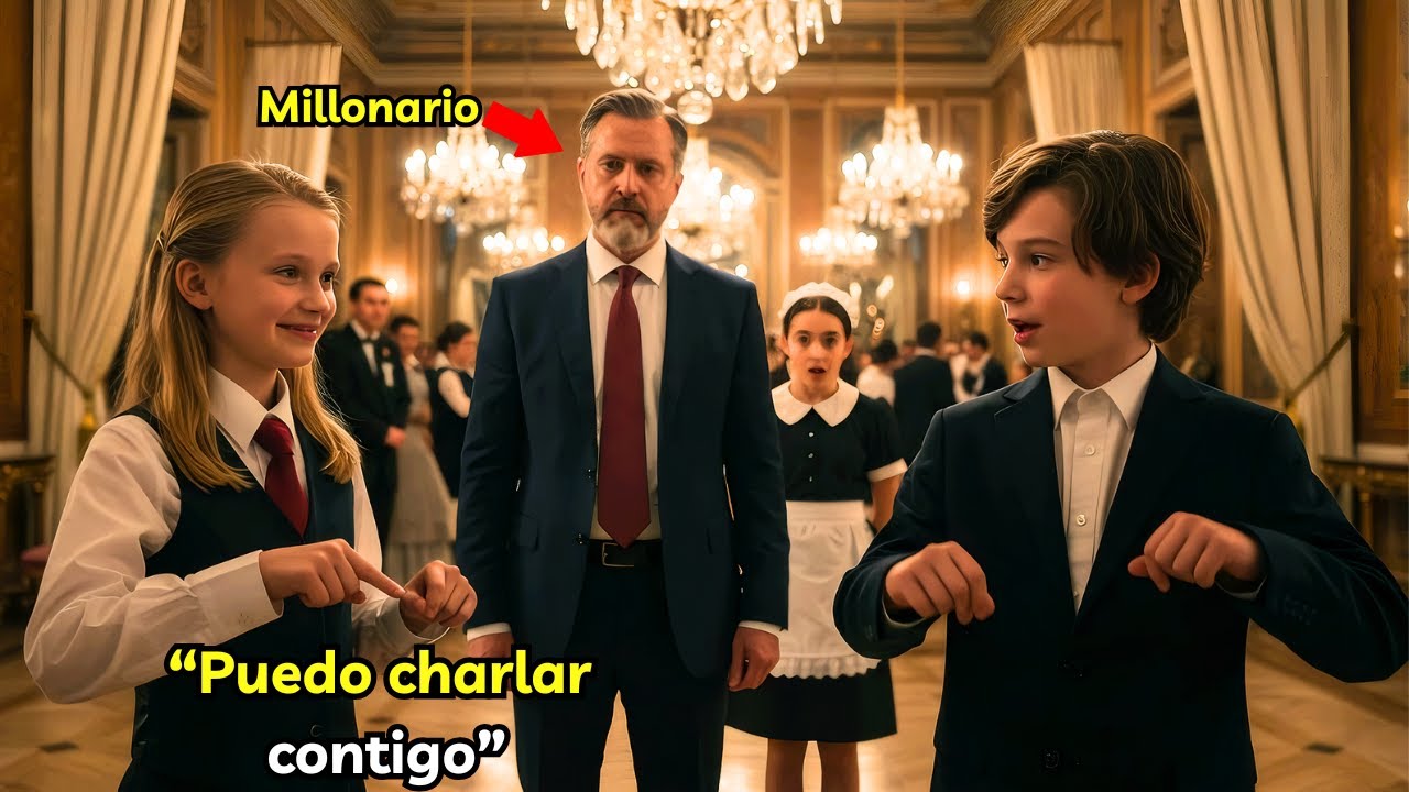 La hija de la empleada vio cómo ignoraban al hijo sordo del milionario — hasta que le habló en señas