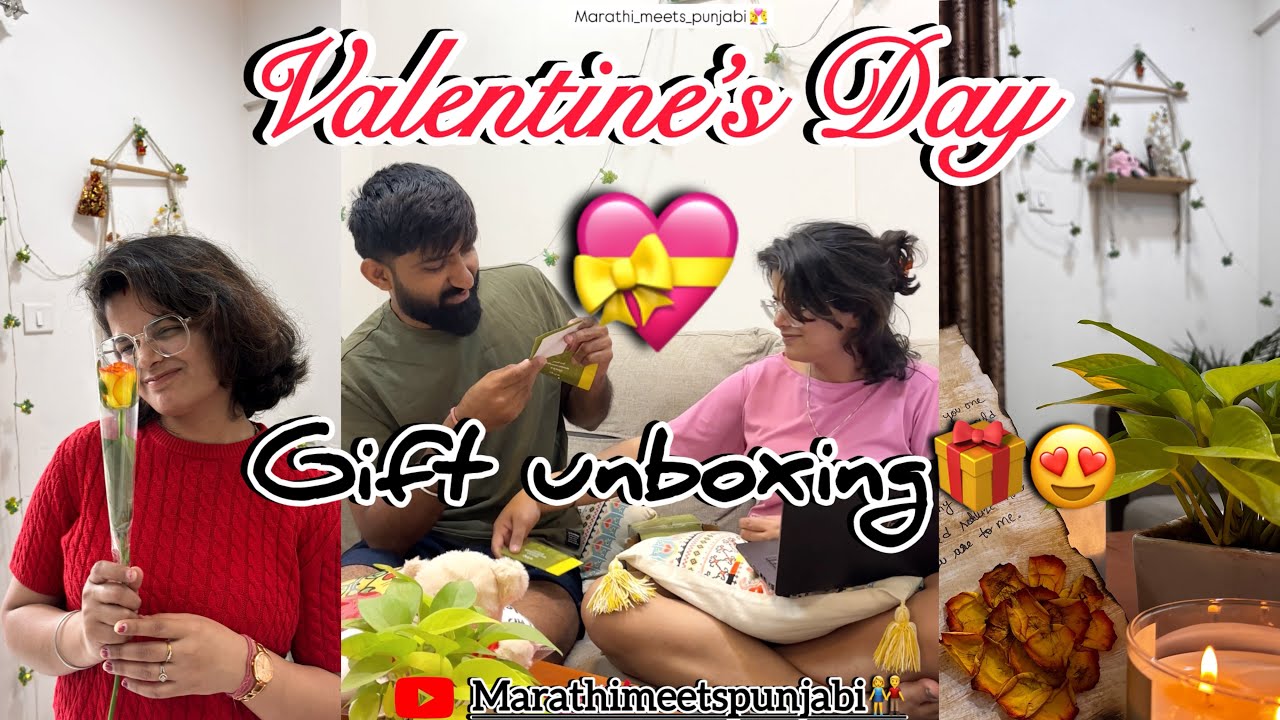 She Surprised Me! 😍 Valentine’s Day Gift Unboxing | Couple Vlog #couplegoal #surprisegift 