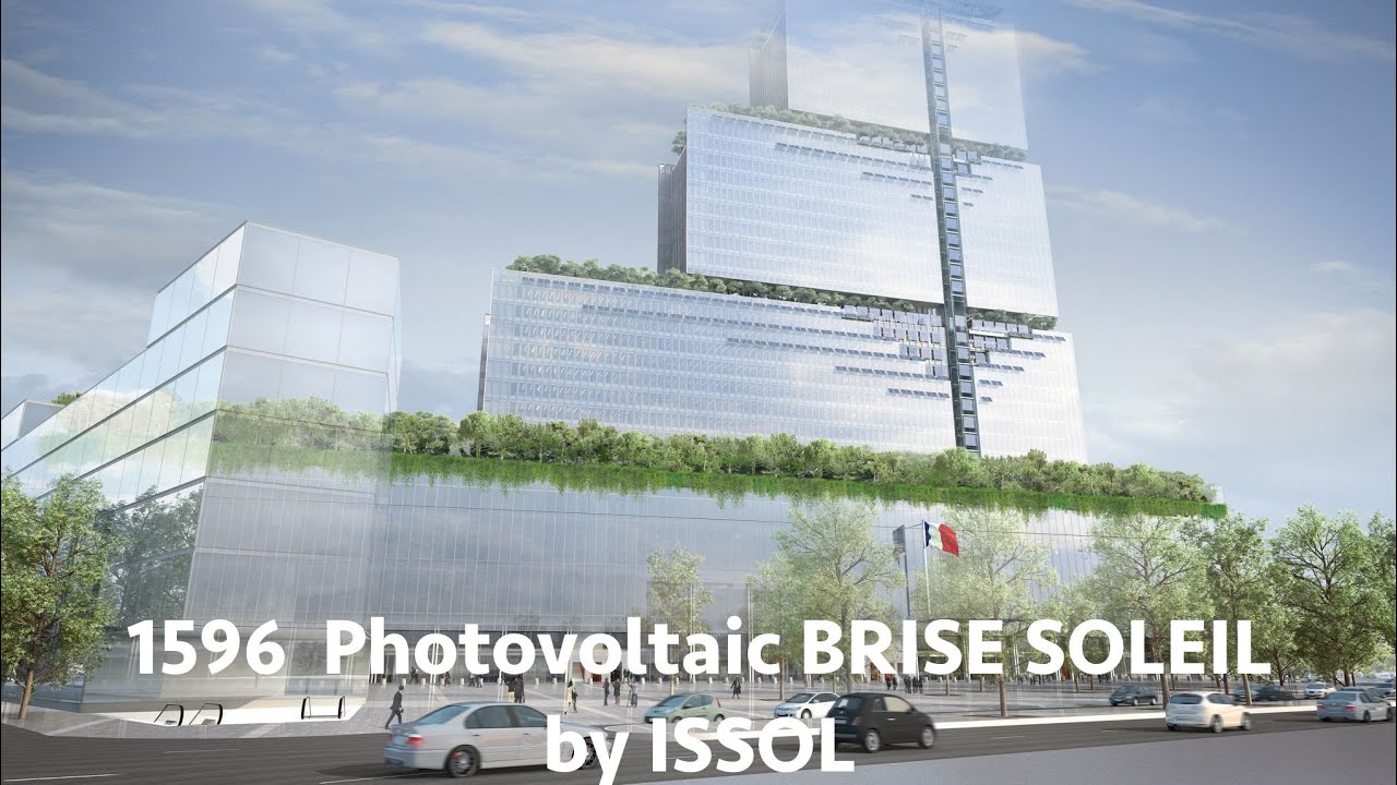 1596 Photovoltaic Brise-Soleil on the New Palais de Justice in Paris by ISSOL