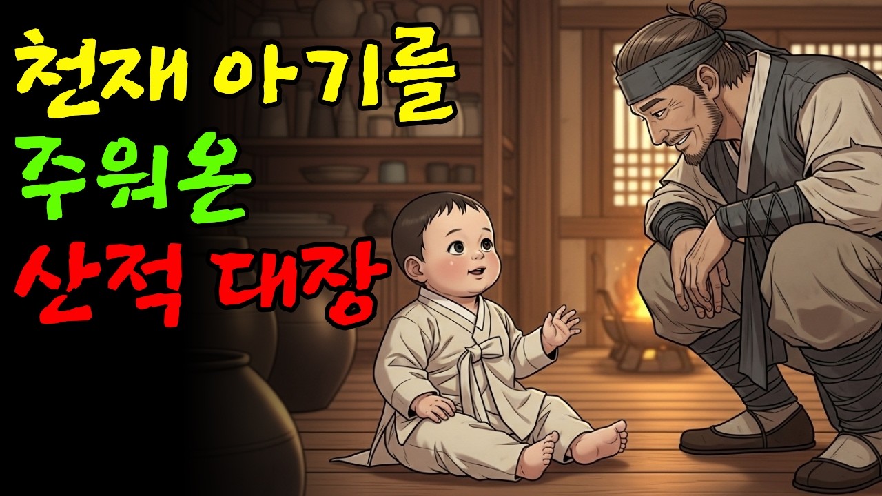 산 속에 버려진 아기를 주워 키운 산적 대장, 그 아이의 정체는? | 야담 옛날이야기 오디오북 수면동화 전설 민담