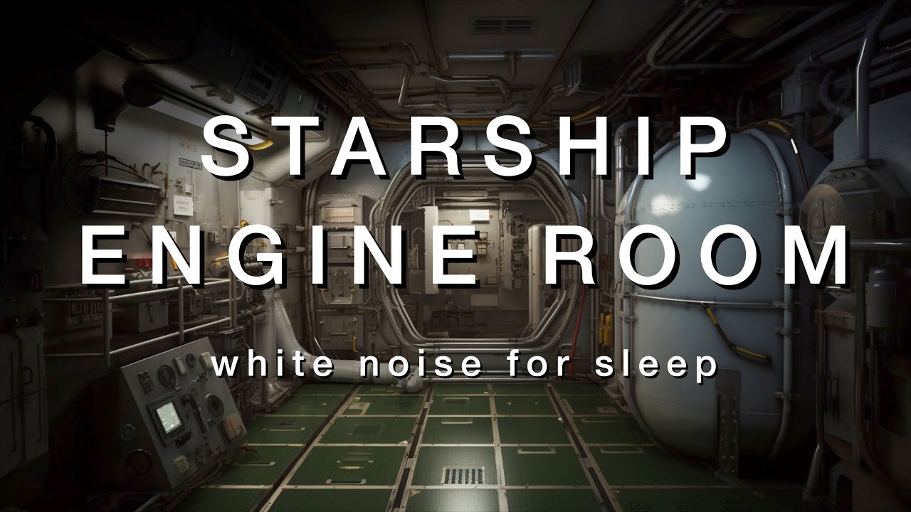 Starship Engine Room | Sleep Sounds White Noise with Deep Bass 3 Hours
