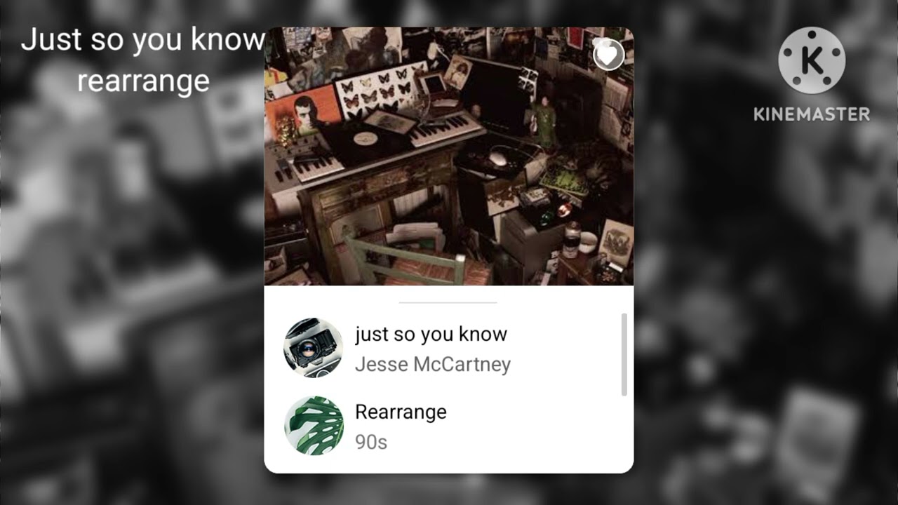 Just so you know(rearrange)