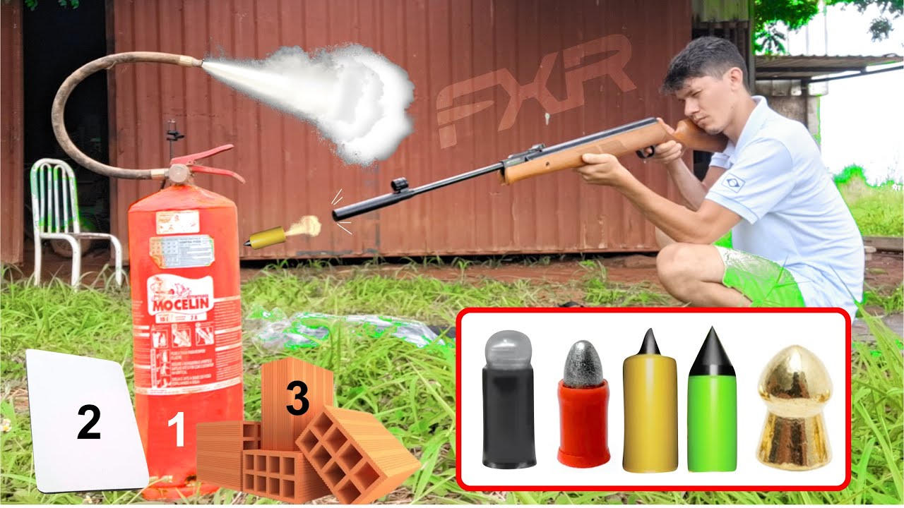 🛑💣Força Bruta 90kg! Chumbinhos Especiais na Carabina gás ram mais potente?