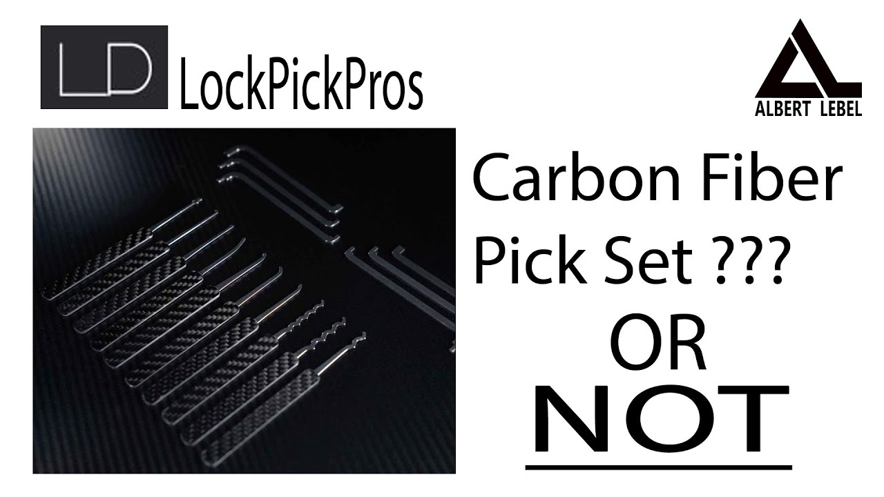 [581] Lock Pick Pros Carbon pick set OR whatever