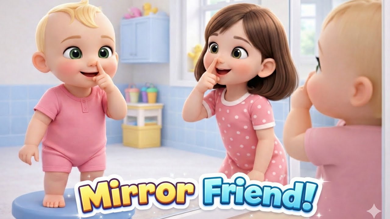 My Mirror Friend 😊 | Fun Learning Mirror rhyme song for Babies & Toddlers | Red Panda Toons