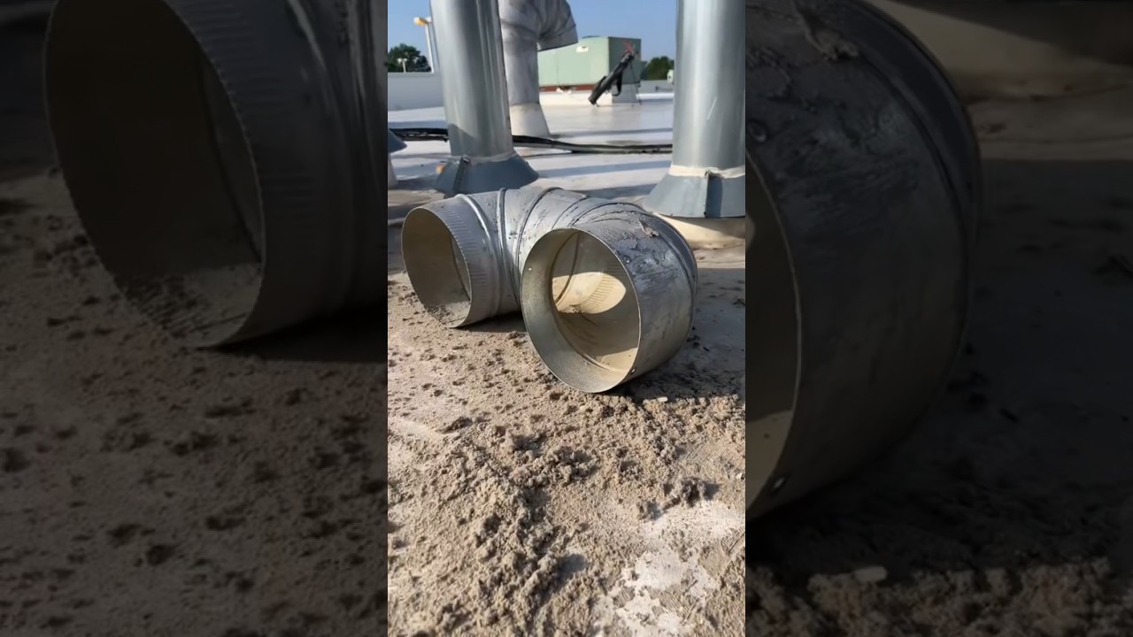 Making $1,600 in 2 hours for this laundromat dryer vent cleaning #hvac #dryerventcleaning #DIY