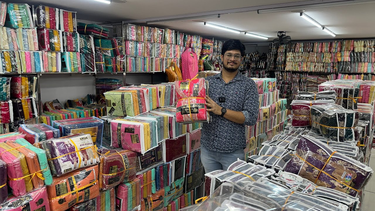 सूटो का सुपरहीट कलेक्शन bala ji textile surat || wholesale suit market and dress material in surat
