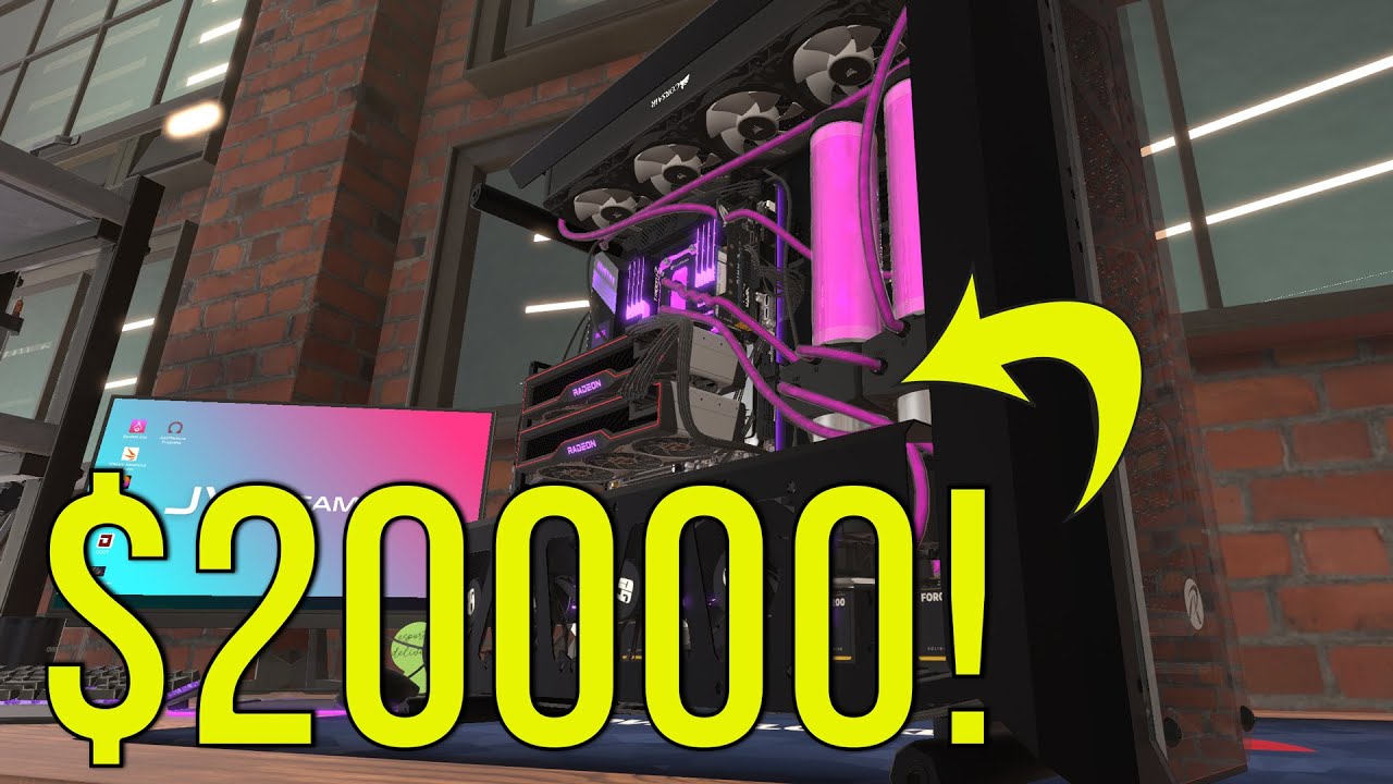 WE PASSED $20,000 - Building The Most Expensive PC (Update 1.10.5) - PC Building Simulator