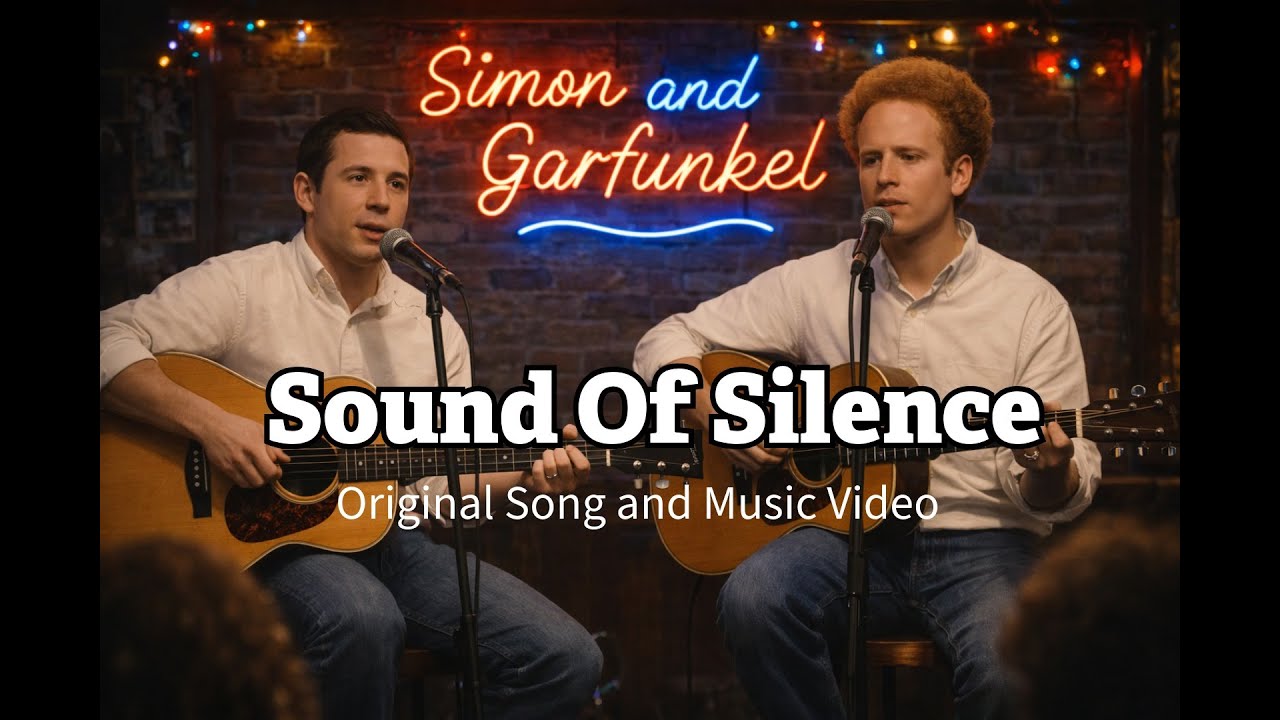 [명곡감상] Sound Of Silence  MV I Tribute video To Simon and Garfunkel I An AI-recreated Young Duet