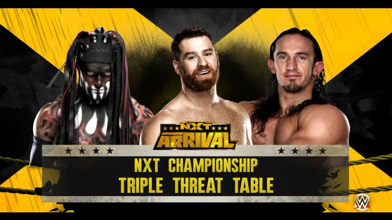 WWE 2k16 - Finn Balor vs. Sami Zayn vs Neville Triple Threat Table Match ,WWE NXT Championship 2015