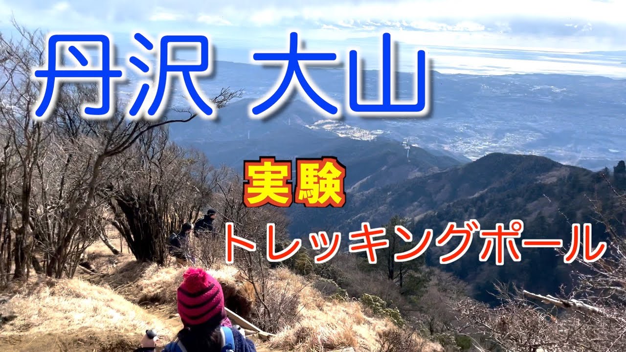 関東低山 日本三百名山　丹沢大山！　トレッキングポールデビュー!?