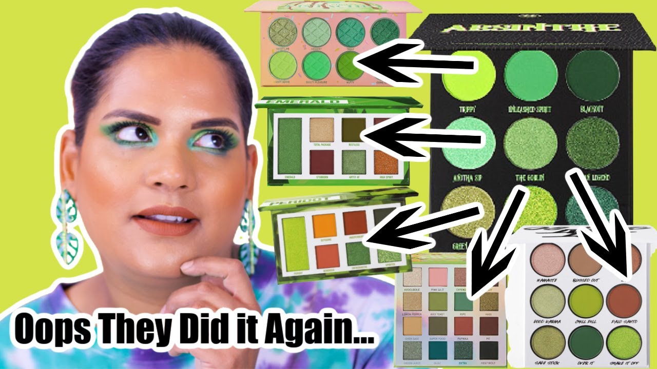 *NEW* BH Cosmetics Poison Shock - Absinthe Palette,Comparisons+Dupes+Eye look | Karen Harris Makeup