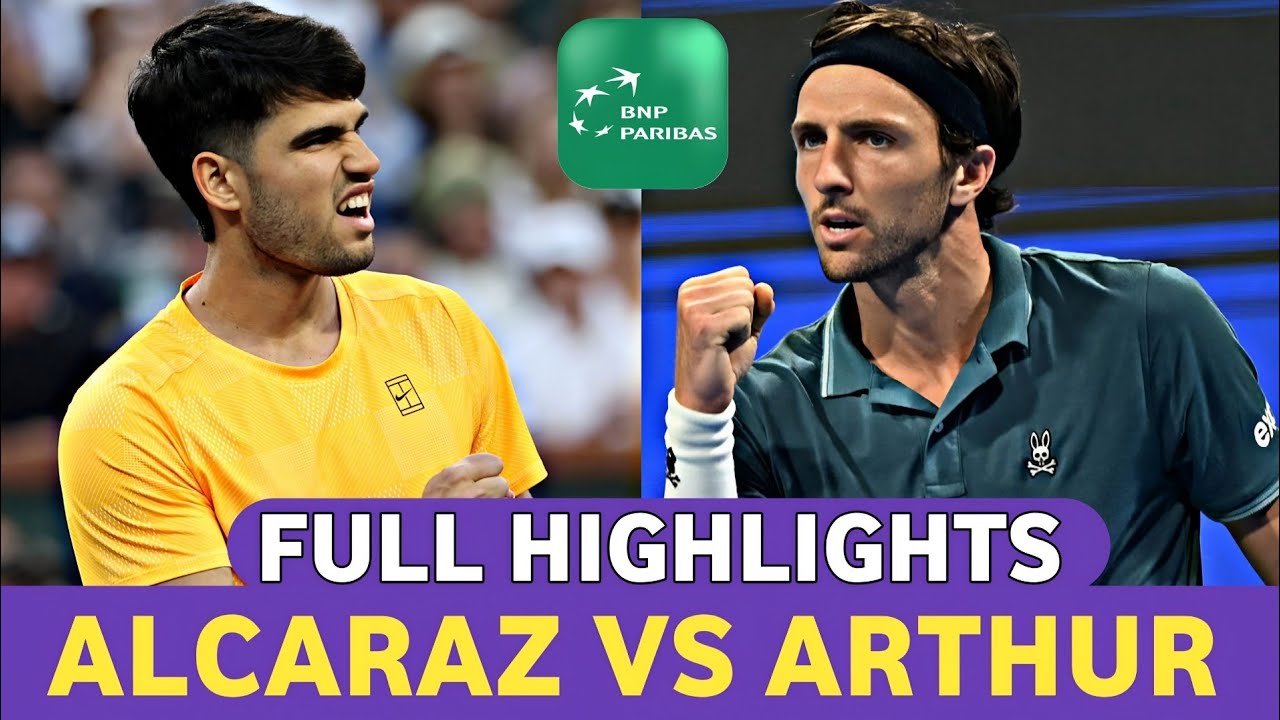 Carlos Alcaraz Masterious vs Arthur Rinderknech Great Tennis Highlights - Before Indian Wells 2026 