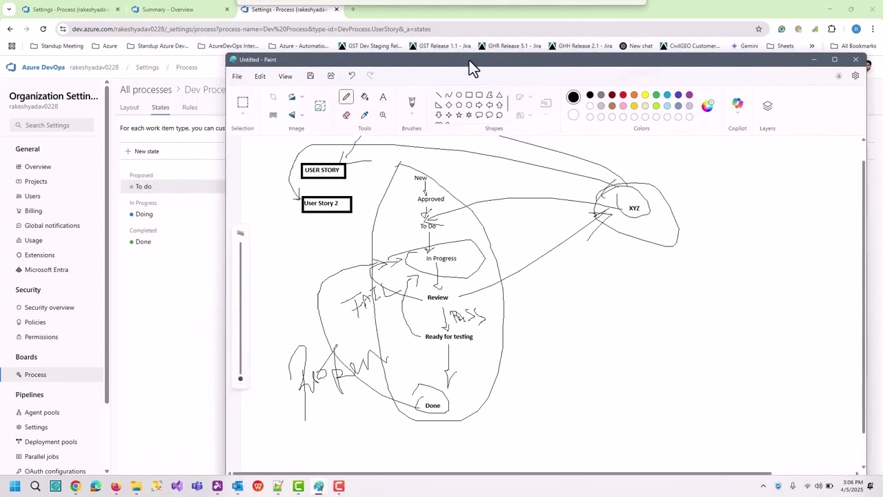 Azure DevOps Tutorial - Day 4 | Configure Work Item States for Custom Processes