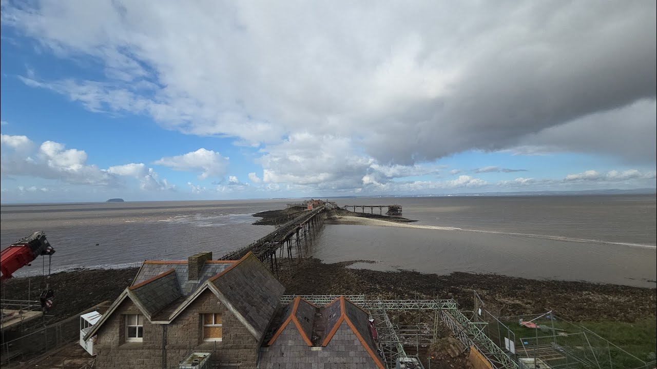 Birnbeck pier progress of construction! #fypviral #viral 