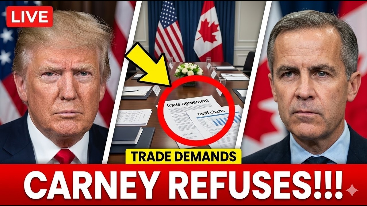 Трамп требует от Канады новых торговых условий — Карни отказывается!!