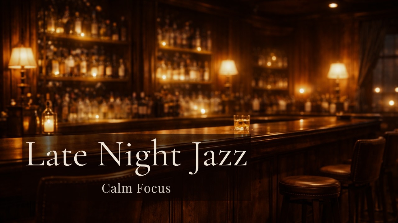 Late Night Jazz Bar – Calm Minimal Jazz for Focus (1 Hour)
