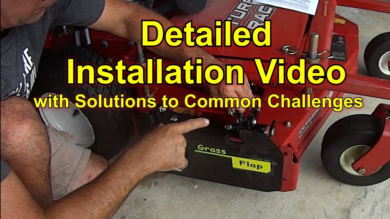 How To Install Grass Flap OCDC Chute Blocker on Walk Behind Lawn Mower