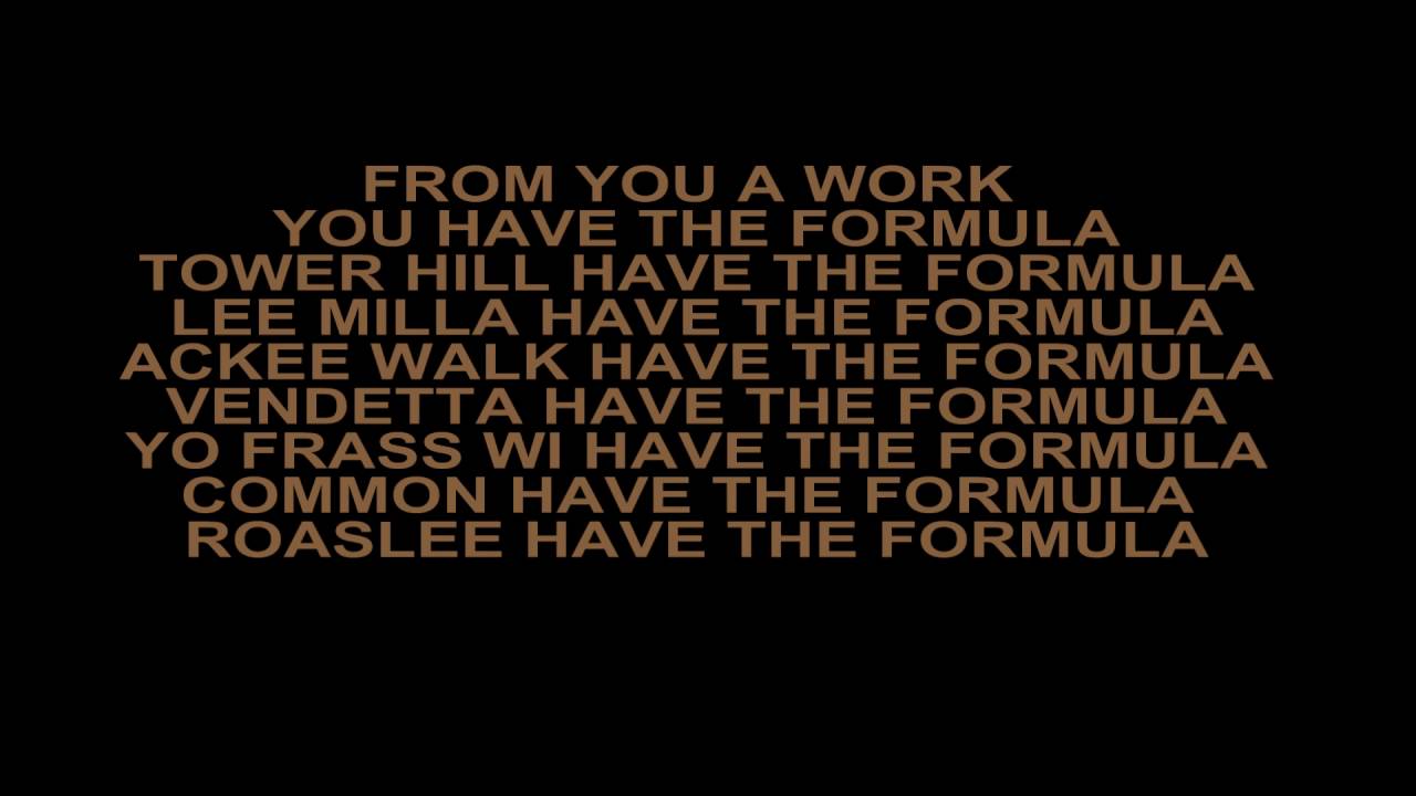 Alkaline - Formula (Lyrics)