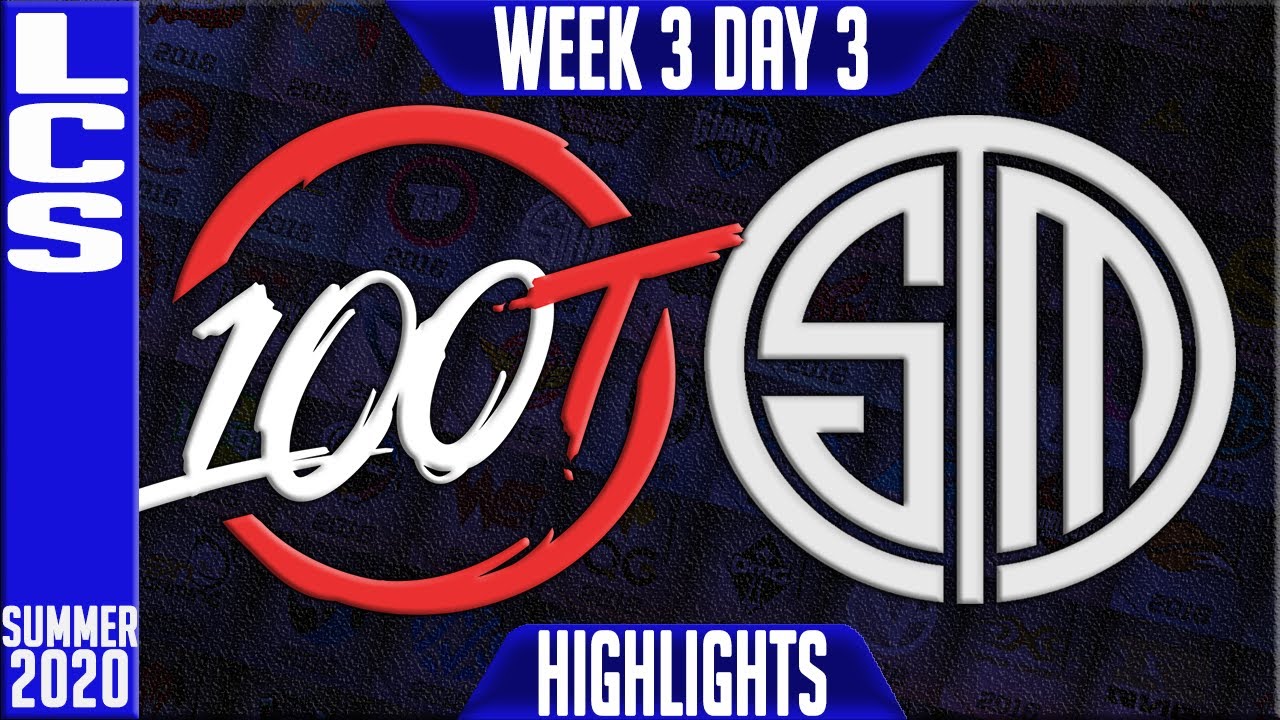 100 vs TSM Highlights | LCS Summer 2020 W3D3 | 100 Thieves vs Team Solomid