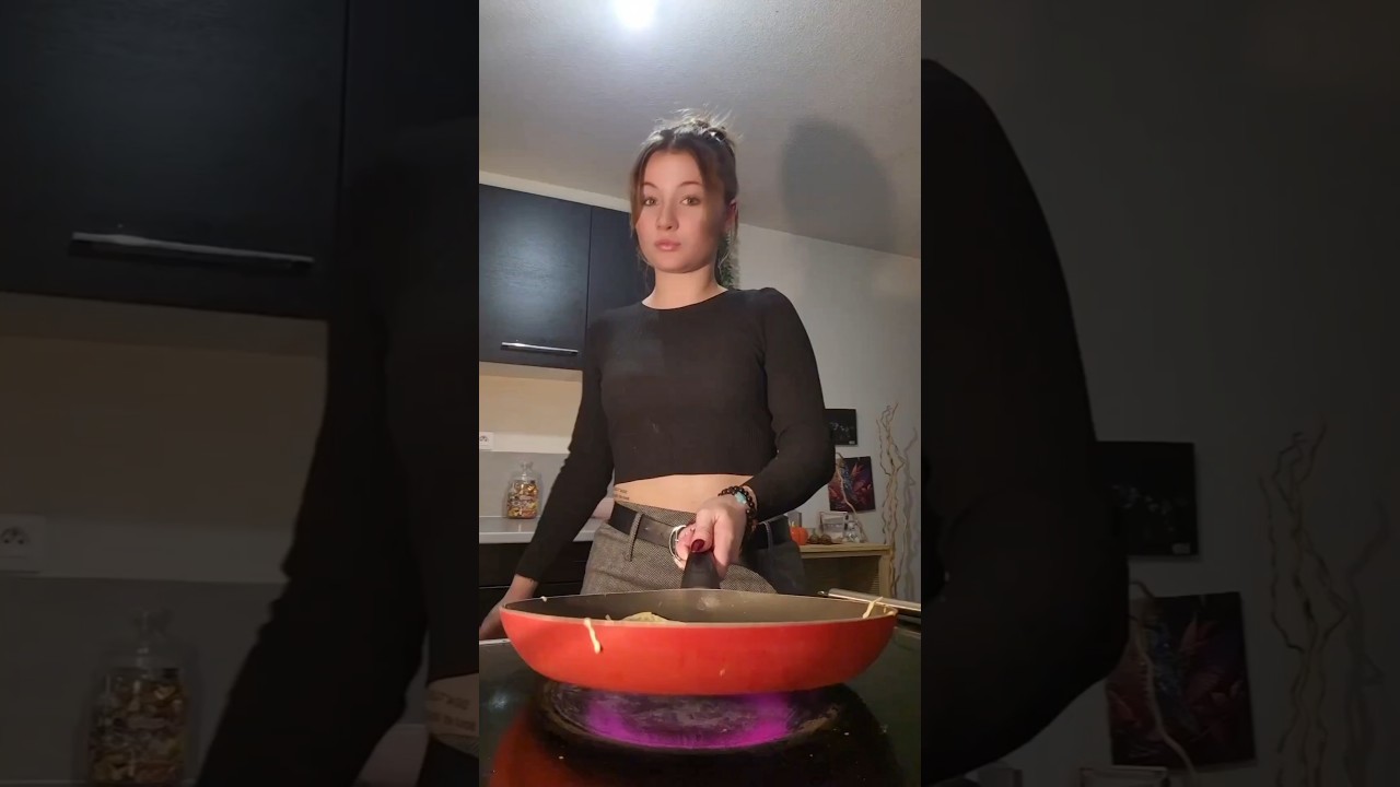 Girl Tries Pancake Flip Challenge and Fails Miserably 😂