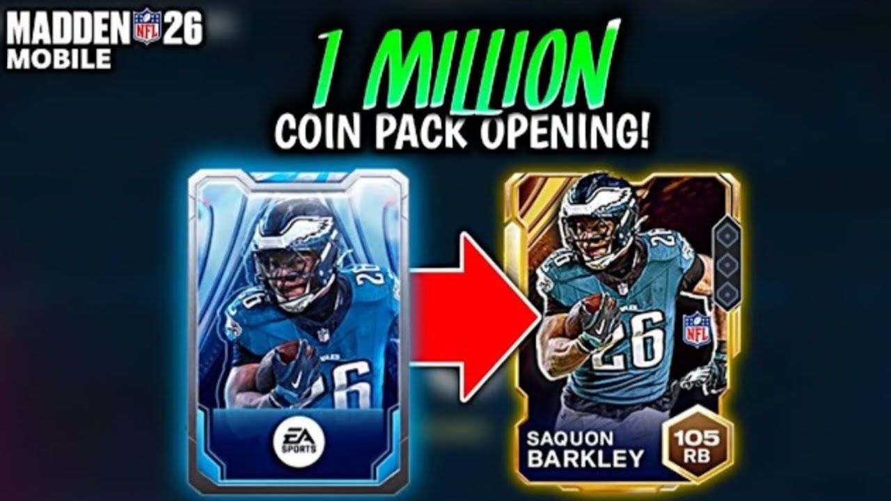 1 Millon Coin Pack Opening!!! | Madden Mobile 26