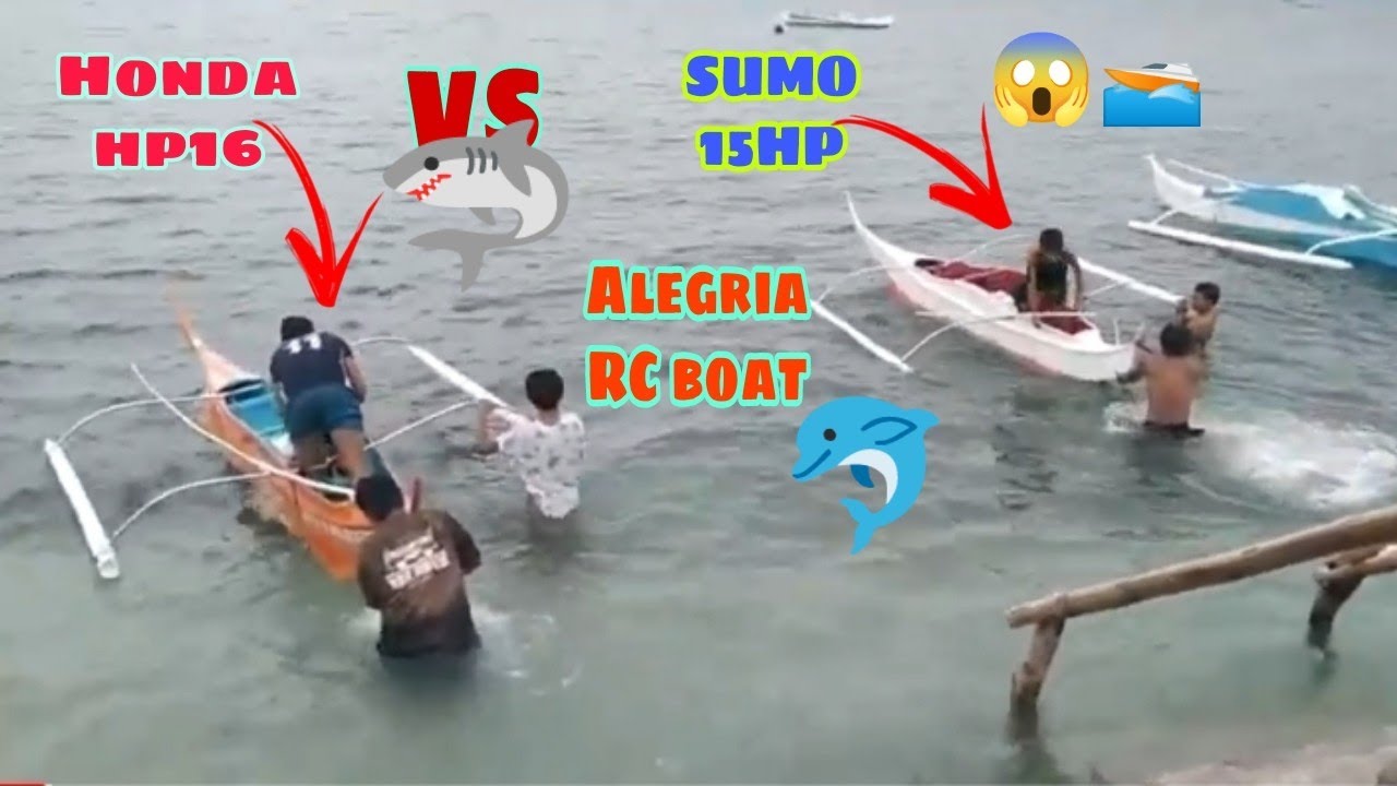 Racing Boat alegria, honda-16hp VS SUMO-15hp SUMO, team Jworkz. Speed test drive.