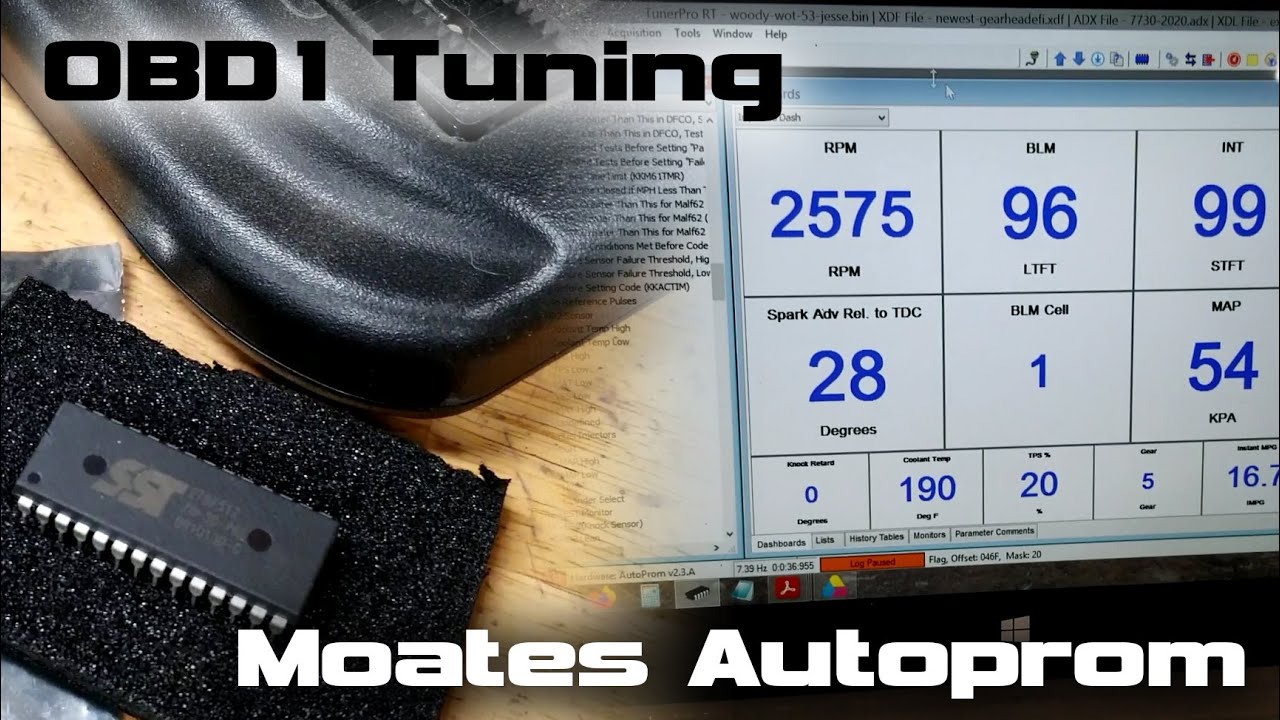 GM OBD1 tuning with Moates APU1 Autoprom - burning 27SF512 chips