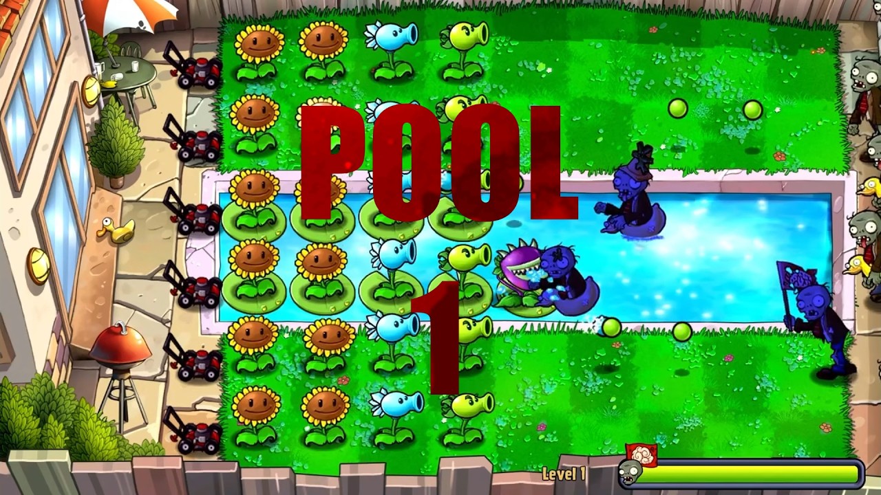 Первый Бассейн | Plants vs. Zombies HD