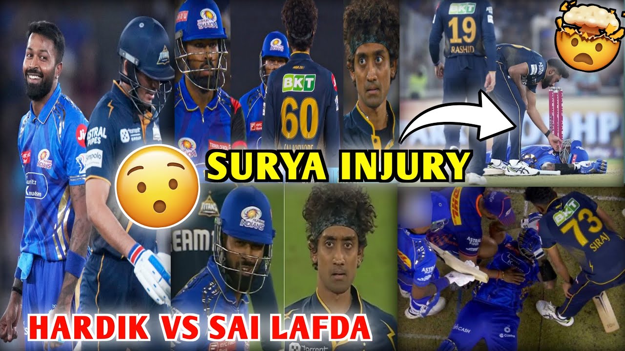 Hardik vs Sai LAFADA🔥, Suryakumar Injury 😥 | GT vs MI IPL 2025 Highlights