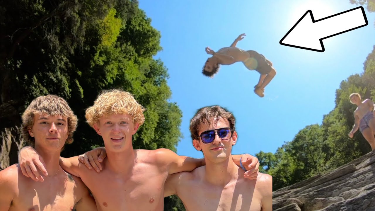 This Waterfall Cliff Jump Was WILD!