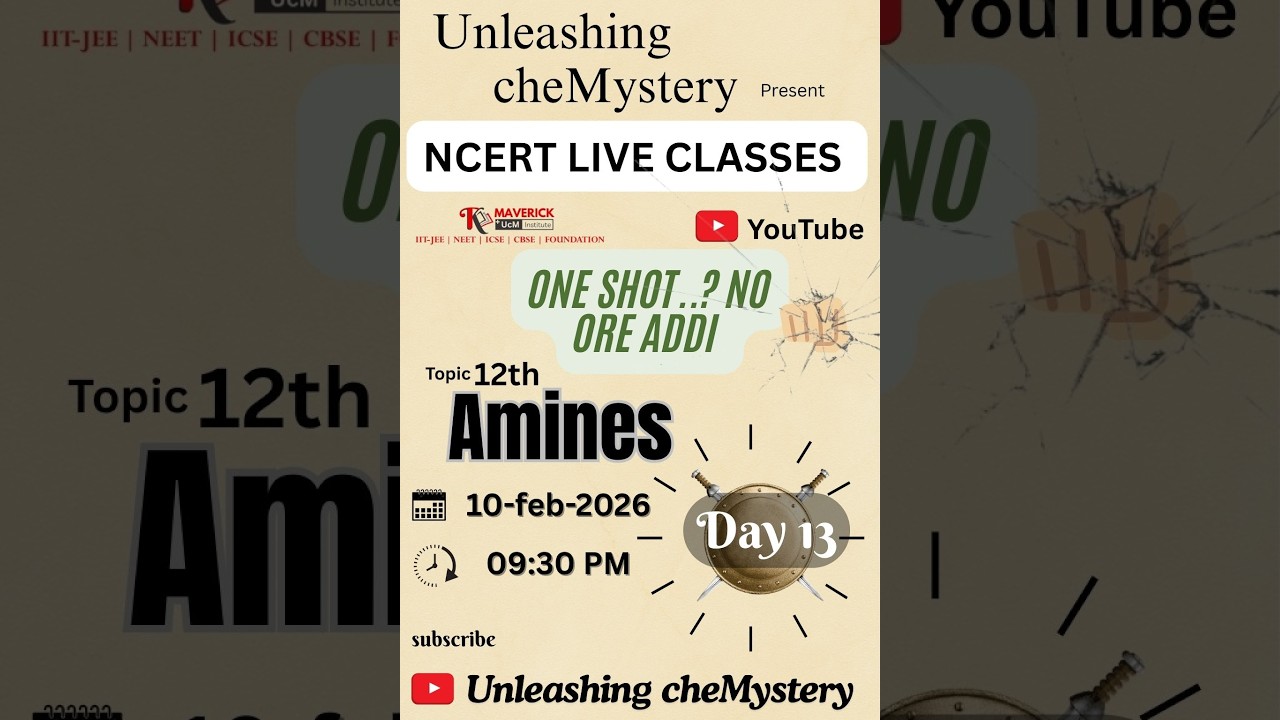 12th | ONE SHOT | Amines | ncert