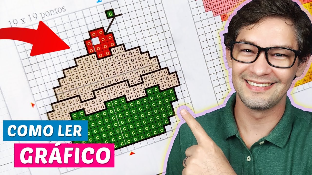 Como LER GRÁFICO de ponto cruz? Aprenda de uma vez por todas - Wagner Reis