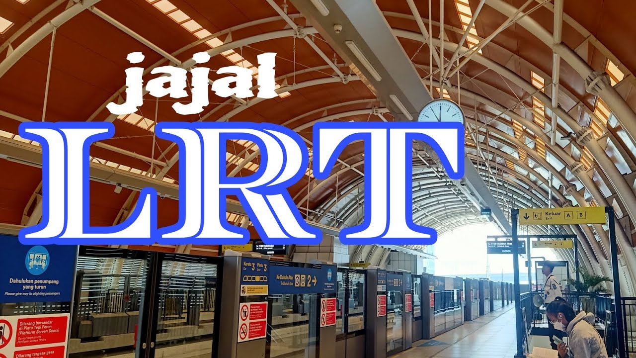 naik LRT  harjamukti-rasuna said#lrt #keretaapiindonesia #transportation #healing #trip #adventure