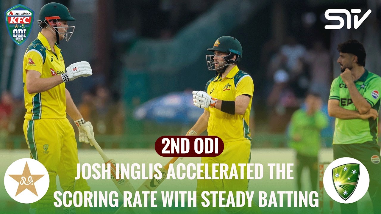 Josh Inglis Accelerated The Scoring Rate With Steady Batting | Pak vs Aus | ODI Series 2026 | M9J1H