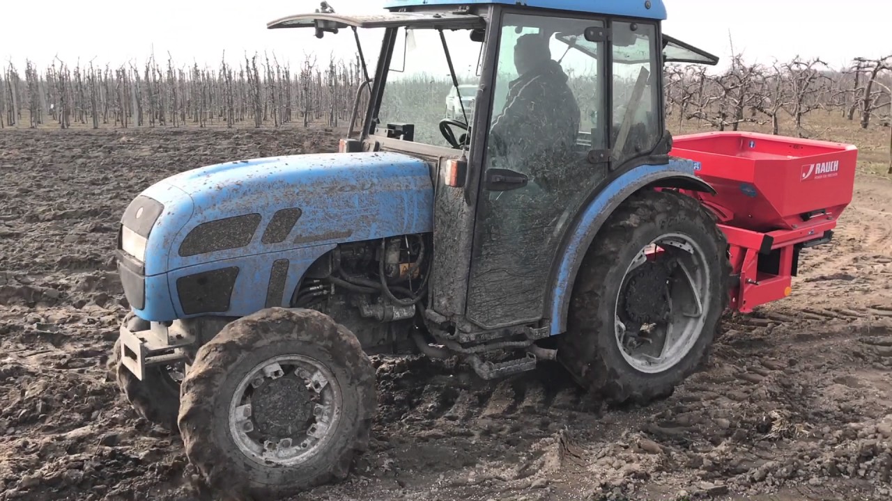 sadownictwo: Landini Rex 70U + Rauch MDS 10.1 [nawożenie]