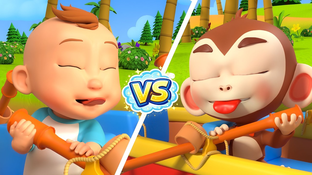 Boat Racing Playtime with Animal Friends | Newborn Nursery Rhymes for Kids | LuLu LaLa