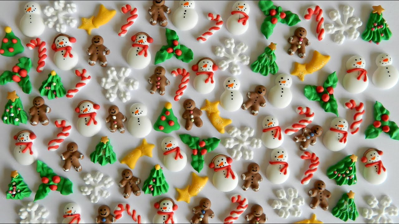 MINI CONFEITOS DE NATAL (SPRINKLES) - TUTORIAL 13