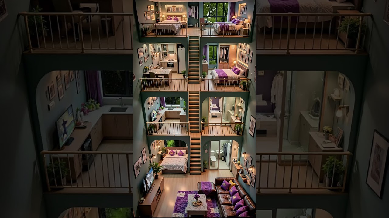 Ultimate Cozy Loft Living 🏡 | Multi-Level Dream Home Tour #naturebeauty #ytstudio