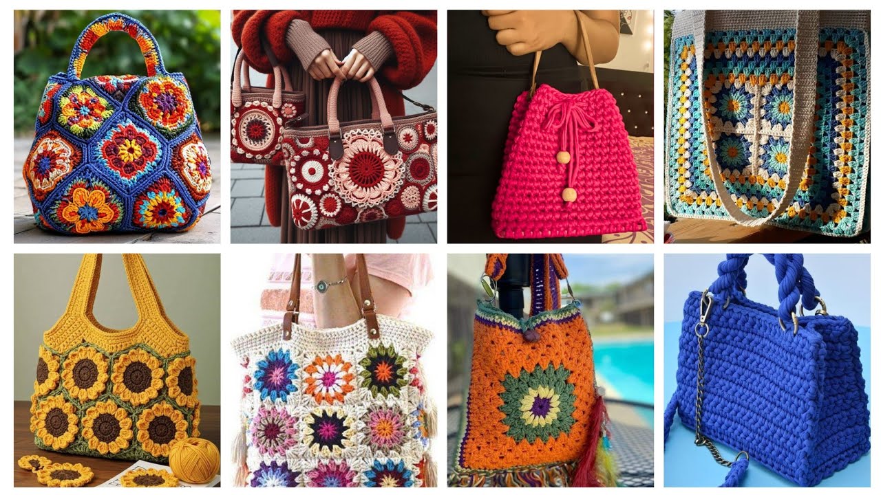 Beautiful Stunning Crochet Bags Designs for girls | Crochet purses