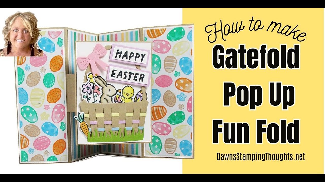 🌸This Easter Gatefold  Really Pops| Woven Basket | Interactive WOW Factor!